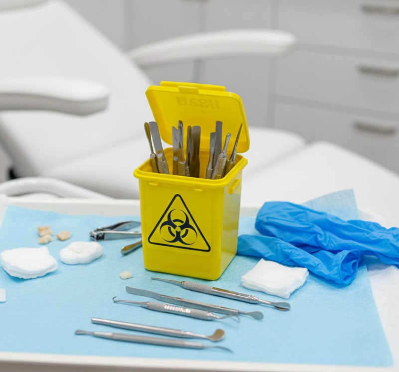 DASRI produit dans un cabinet de pedicure podologue