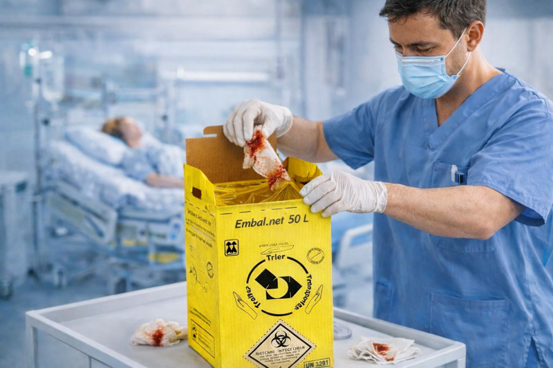 Optez pour des conteneurs carton DASRI conformes et sécurisés pour la collecte de vos déchets médicaux à Paris, Ile-de-France, PACA et Nord
