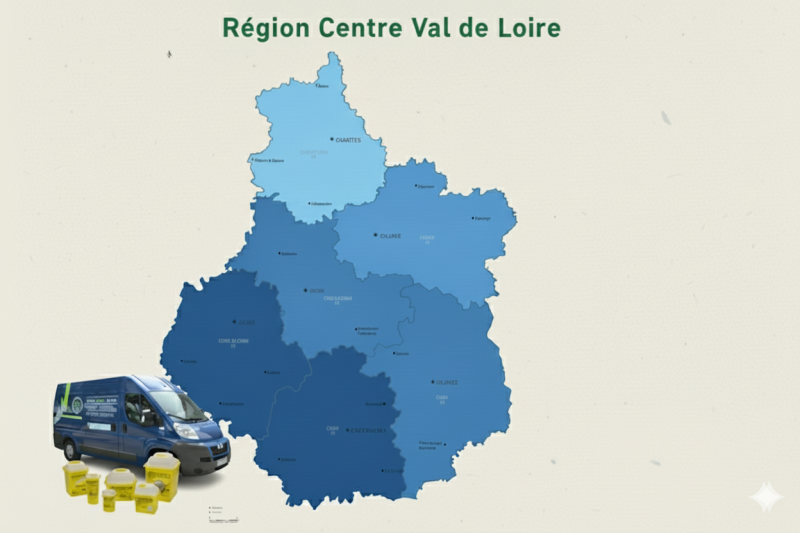 collecte DASRI en région Centre Val de Loire