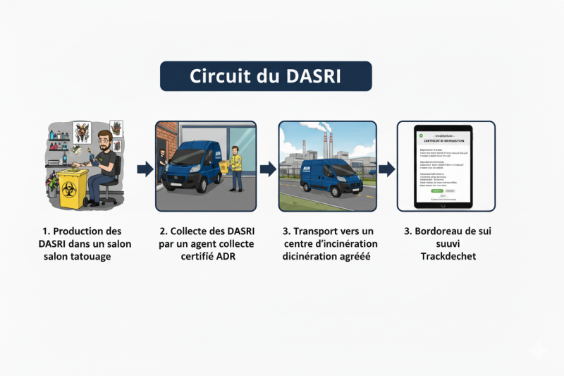 Schéma circuit DASRI réglementaire