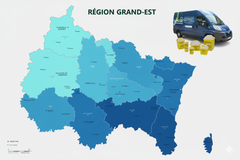 Service Action Santé intervient dans la région GRAND EST