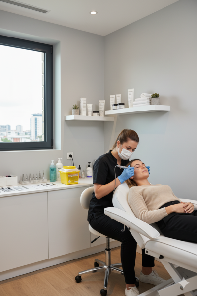 aiguilles de dermographe et lames de microblading. 